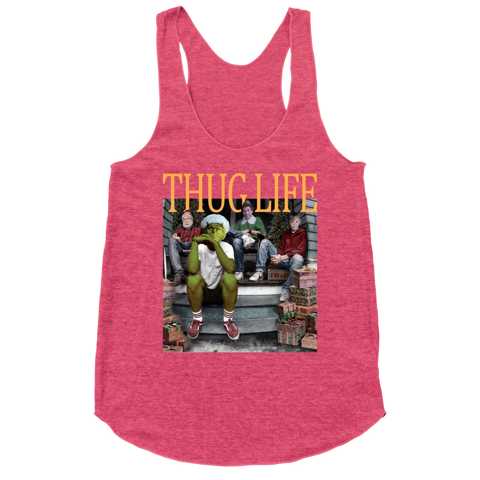 Thug Life Christmas Racerback Tank
